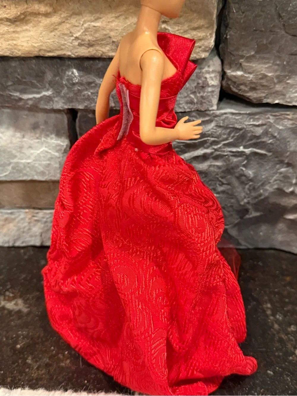 Barbie skipper size red formal holiday dress